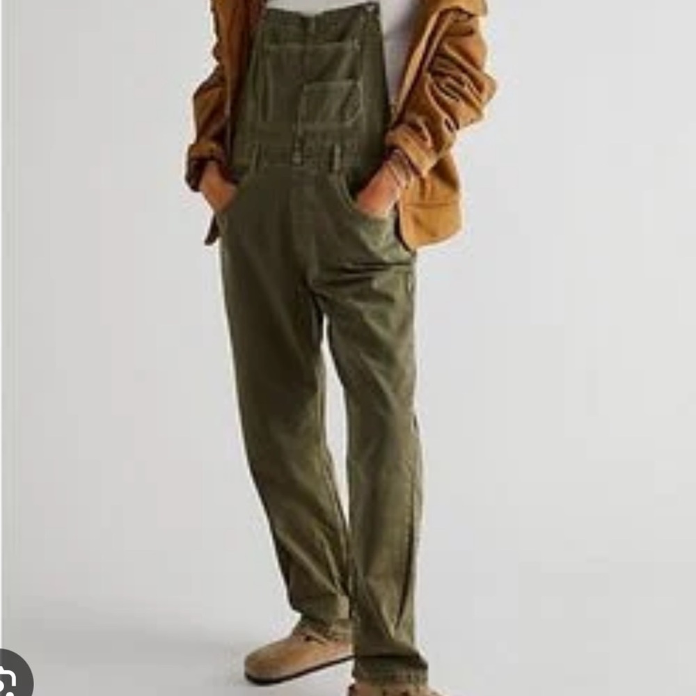 Free People - Ziggy Overalls in Olive
